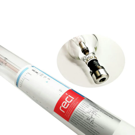 MWClaser RECI W & T Series CO2 Glass Laser Tube for Cutting & Engraving (75–200W) for Laser Engraver Machines()