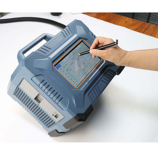 20W 30W 50W Mini Handheld Fiber Laser Marking Machine for Plastic Wood Metal, Deep Engraving, Air Cooling Supports DXF PLT BMP Graphics